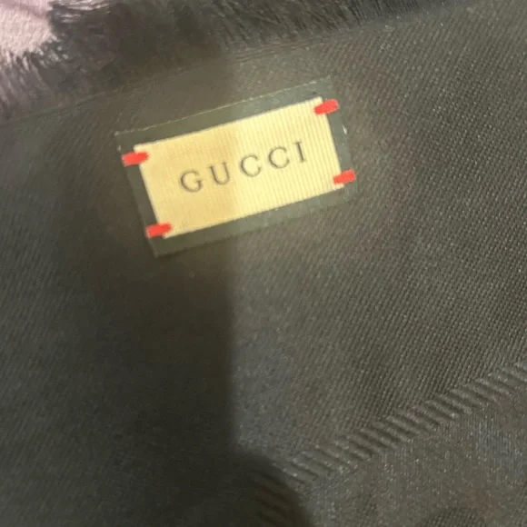 Gucci Monogram Scarf Black - Picture 4 of 9